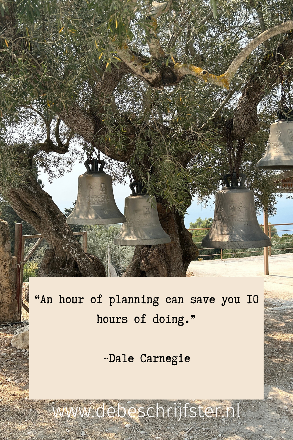‘An hour of planning can save you 10 hours of doing.’ Dale Carnegie